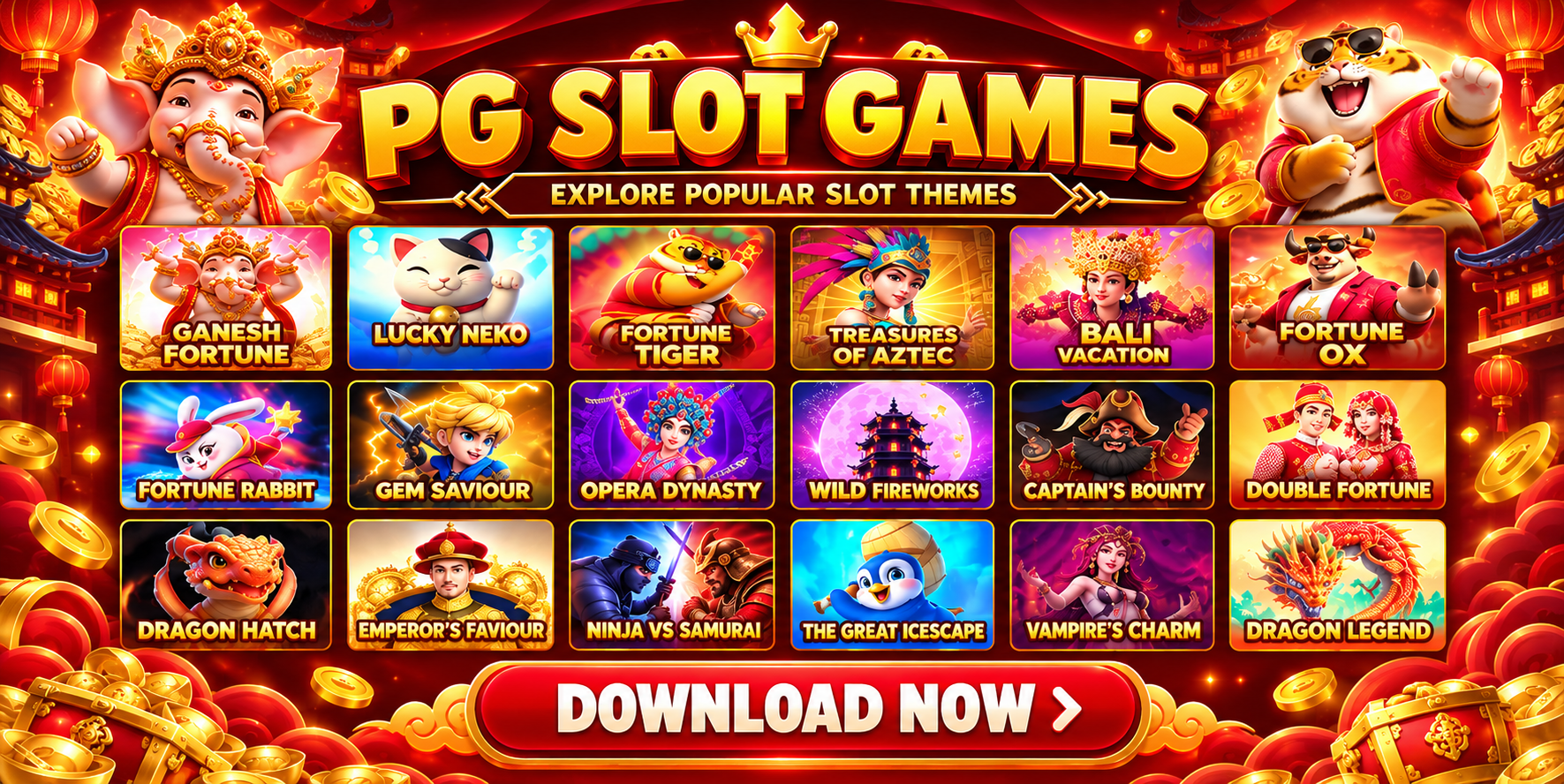 PG Slot Games Popular Games Collection